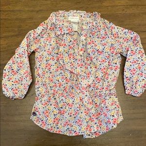 Ralph Lauren baby girl ruffle button down